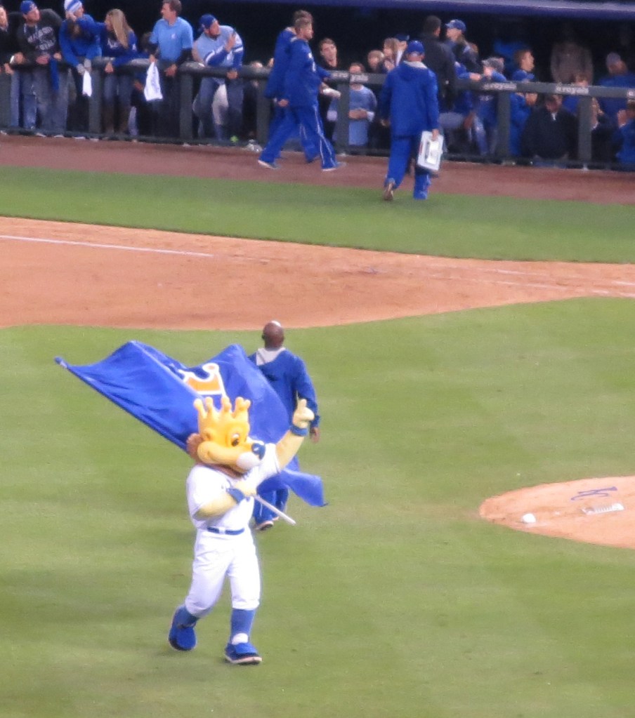 The flag on game three.  Wish we'd been there when they clinched a World Series spot the next night. 
