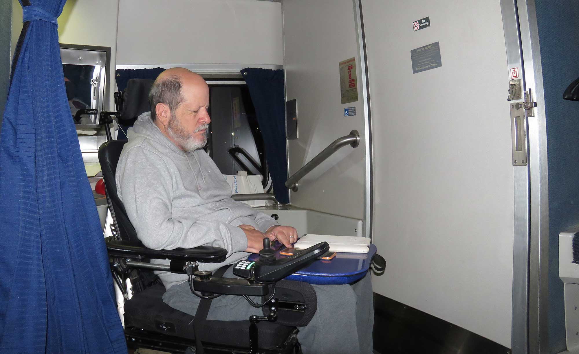 ADA accessible Amtrak sleeping room