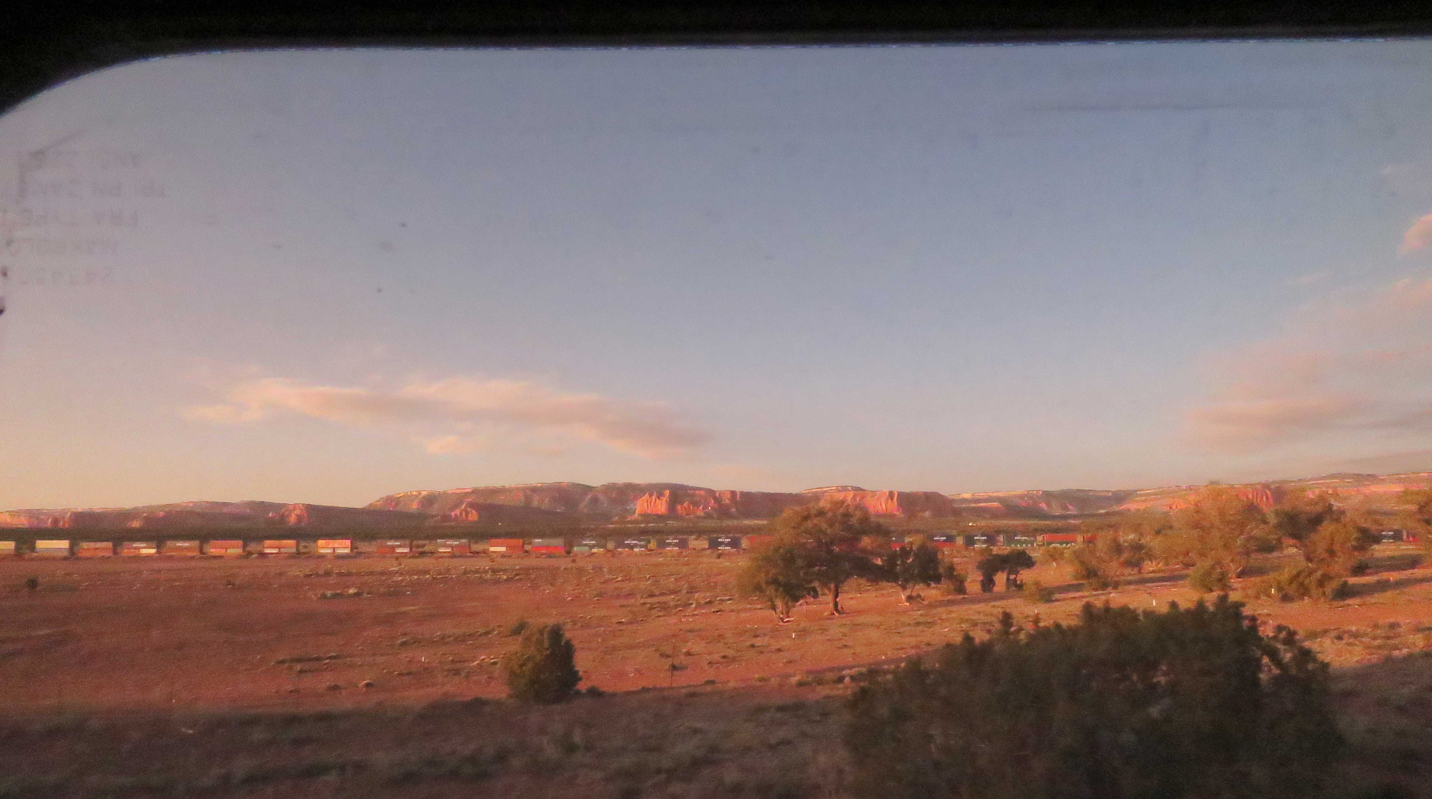 View of New Mexico from Amtrak window